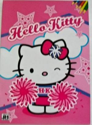 zvětšit obrázek - Velké omalovánky s doplňovačkami a úkoly  A4 - Hello Kitty