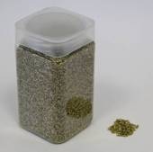 více - Hrubší skleněný písek  1-2mm  zlatý    500g