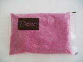 více - Dekorační písek  0,1 - 0,5mm  růžový  500g