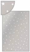 více - Stříbrný sáček s bílými hvězdičkami   16 x 25cm