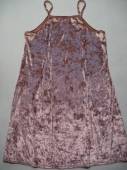 více - 1212 Sametové šaty na ramínka starorůžové  12 let