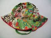 více - 0812 Páltěný klobouk barevně květovaný   obvod 44-46cm