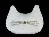 více - Textilní aplikace s pískátkem kočka
