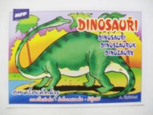zvětšit obrázek - Malá omalovánka A5 s barevnou předlohou - Dinosauři