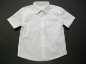 více - 2511 Nenošená košile kr.rukáv bílá  4-5 let