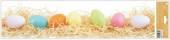 více - Podlouhlá okenní fólie velikonoční barevná vajíčka    64 x15cm