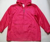 více - 1212 Cestovní šusťáková bunda bez podšívky sytě růžová, skladná do přední kapsy  10 let  v.140