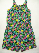 více - 1212 Lehký polyesterový overal barevně květovaný  NUTMEG  10-11 let