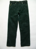 více - 2102 Manžestrové kalhoty tm.zelené   6 let  v.116