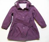 více - 1603 Jarní plátěný kabát s podšívkou fialový  ST:BERNARD   5 let  v.110