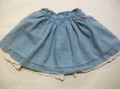 více - Riflová sukně sv.modrá s madeirovou sponičkou  2-3 roky  