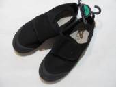 více - 2108 Nové plátěné boty s gumovou podrážkou na suchý zip černé   GEORGE  v.36