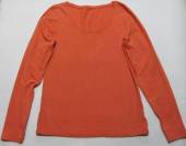 více - 1610 Elast.tričko dl.rukáv oranžové   v.M