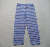 více - 0212 Bavl. pyžamové kalhoty sv.modro-fialový proužek   cca 5-6 let  