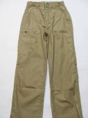 více - Plátěné kalhoty s širšími nohavicemi béžové   7-8 let  v,128
