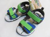 více - Sandály na suché zipy modro-zelené s koženou stélkou   v.26