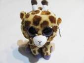 více - Plyšová žirafka s velkýma očima  TY  17cm