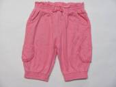 více - 2706 Krátké nabrané kalhotky růžové  9-12m   