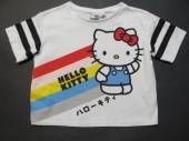 více - 2607 Krátké tričko bílé s Hello Kitty  9-10 let   v.134/140