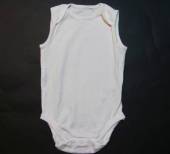 více - 0709 Nenošené tílkové body bílé  MOTHERCARE   6-9m