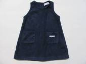 více - 3011 Šatovka fleece tm.modrá  3-6m