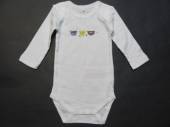 více - 0312 Nenošené body dl.rukáv bílé s medvídky  NAME IT  2-4m