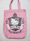 více - 0503 Látková taška sv.růžová s Hello Kitty   35 x 42cm