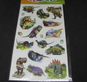 více - Malé samolepky dinosauři   8 x 17cm