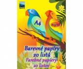 více - Barevné papíry A4  20 barev