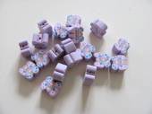 více - Korálky  FIMO fialoví motýlci  1cm   20ks