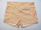 více - 2404 Sportovní elastické kraťasy  žluto-oranžově žíhané s bočními kapsičkami   cca v. 42/44 