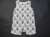 více - 2804 Letní body bílé s nanuky   F+F   9-12m