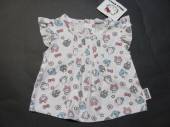 více - Tunička bílá s obr.Hello Kitty   6-9m
