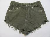 více - 1605 Riflové kraťasy khaki  TOP SHOP   v.34