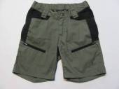 více - 2805 Jako nové kraťasy khaki-černé s kapsami na zip   cca 13-14 let  