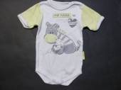 více - 0206 Body žluto-bílé se žirafkou    0-3m