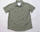 více - 0506 Nenošená košile kr.rukáv khaki   6-7 let   v.116/122