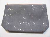 více - 0306 Jako nová toaletní taška šedá se zlatými puntíky  NIVEA   25 x15cm