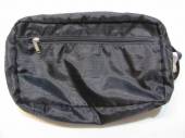více - 0706 Toaletní taška černá s 2 kapsami na zip  28 x 17 x 8cm