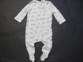více - 0906 Bavl. overálek bílý s šedými koalami  H+M   v.56