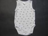 více - 1706 Tílkové body bílé s kotvičkami   H+M   2-4m