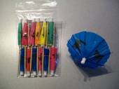 více - Papírové deštníčky barevné    12ks