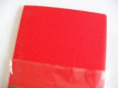 více - Vlnitý kartonový papír   25 x 35 cm  červený,  1ks