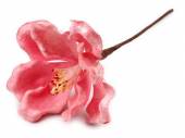 více - Dekorační květ  5 x 20cm - růžový