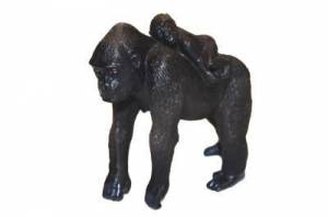 zvětšit obrázek - Gorila s mládětem  7cm - sběratelský model