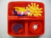 více - Plastový box s malířským příslušenstvím   24 x 22 x 9cm červený