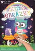 více - Vyškrabávací obrázky 2 archy 16,5 x 21 cm  Zvířátka