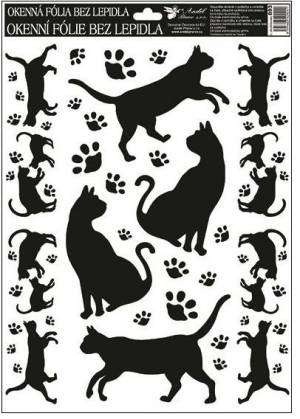 zvětšit obrázek - Okenní fólie černé kočky
