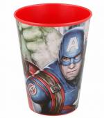 více - Plastová sklenička Avengers  v.10cm