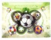 více - Plast.desky s drukem  A4 - sv. zelené s fotbalovými míči
